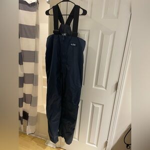 Gill Men's Large Navy Waterproof Bib Pants Overalls Marine Fishing Nylon